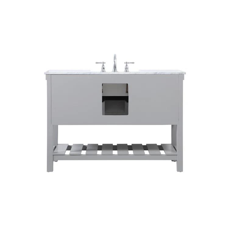Pelaghia 48'' Single Bathroom Vanity with Marble Top