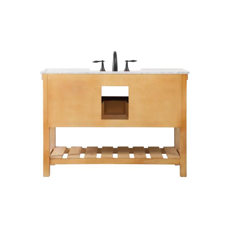 Pelaghia 48'' Single Bathroom Vanity with Marble Top