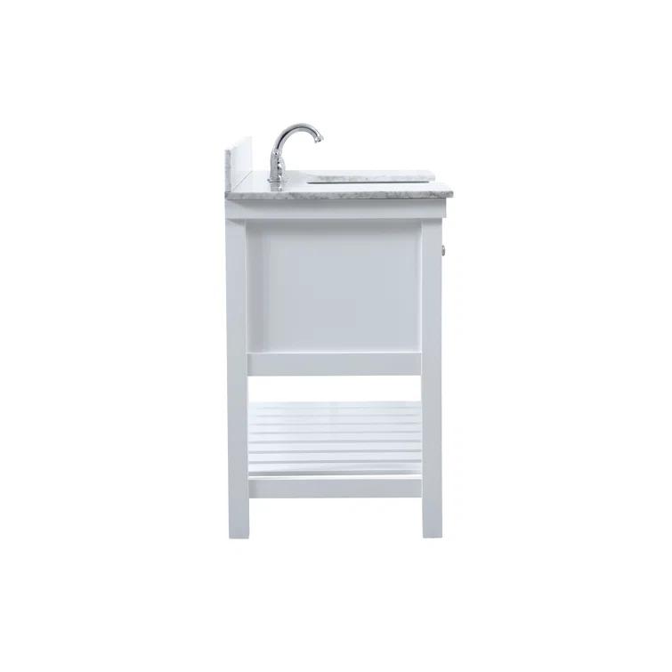 Pelaghia 48'' Single Bathroom Vanity with Marble Top