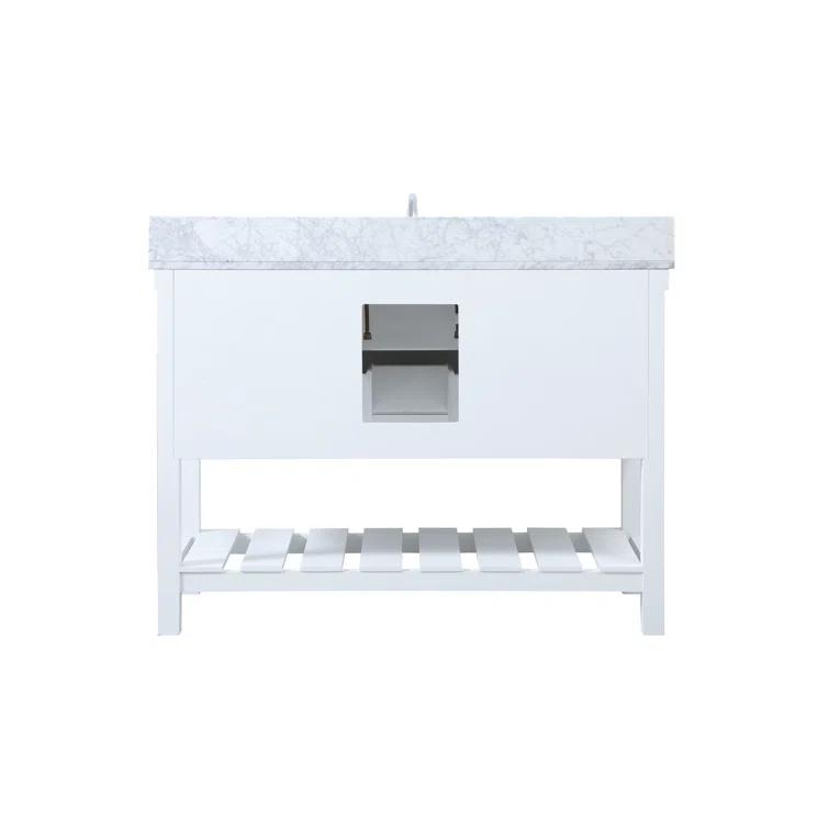 Pelaghia 48'' Single Bathroom Vanity with Marble Top