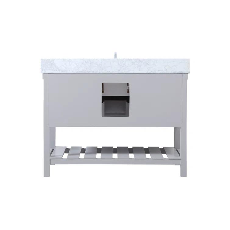 Pelaghia 48'' Single Bathroom Vanity with Marble Top