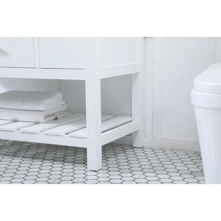 Pelaghia 48'' Single Bathroom Vanity with Marble Top
