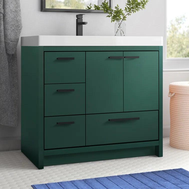 Mercury Row® Southmead 36'' Single Bathroom Vanity with Resin Top