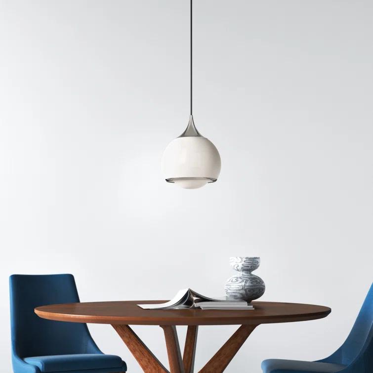 Kegan Single Light Glass Dimmable Pendant