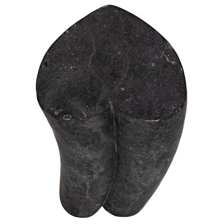 Noir Marble Top End Table