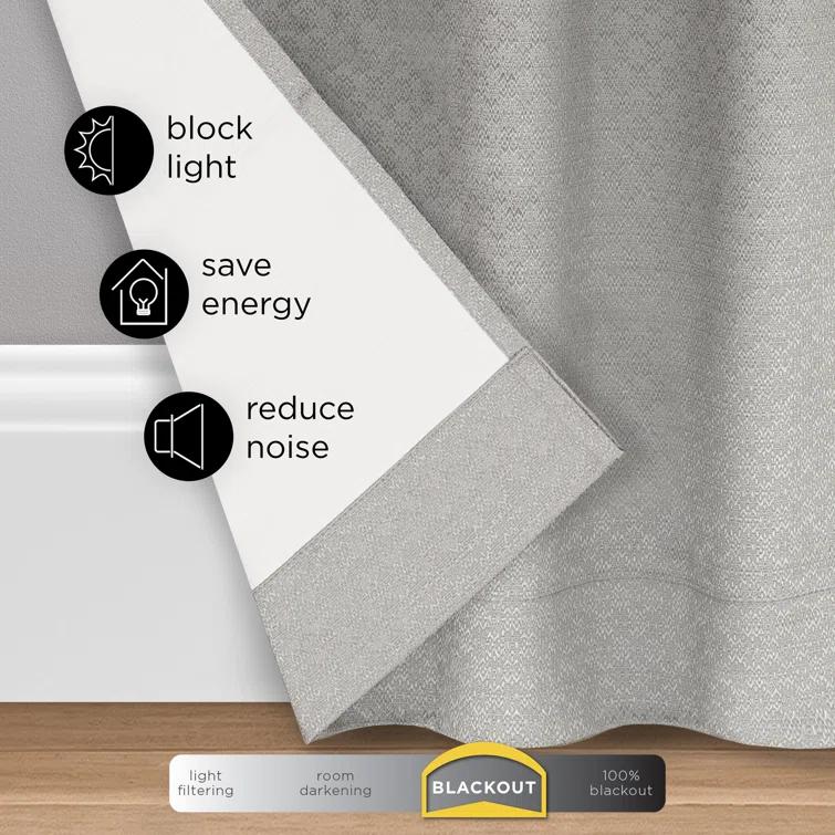 Canova Polyester Blend Light Filtering Curtain Panel