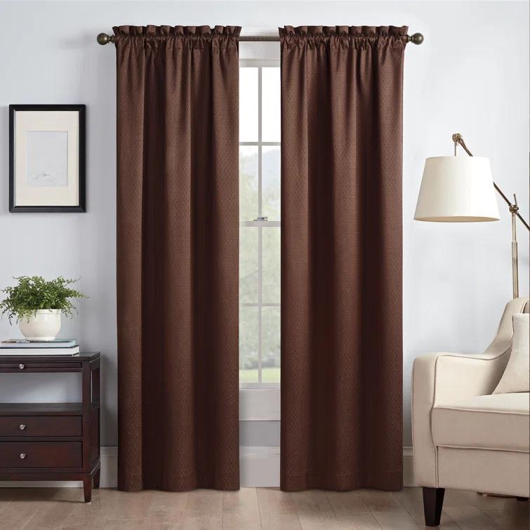 Canova Polyester Blend Light Filtering Curtain Panel