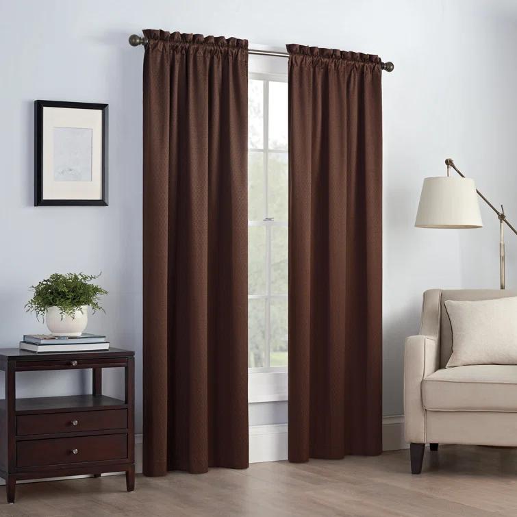 Canova Polyester Blend Light Filtering Curtain Panel