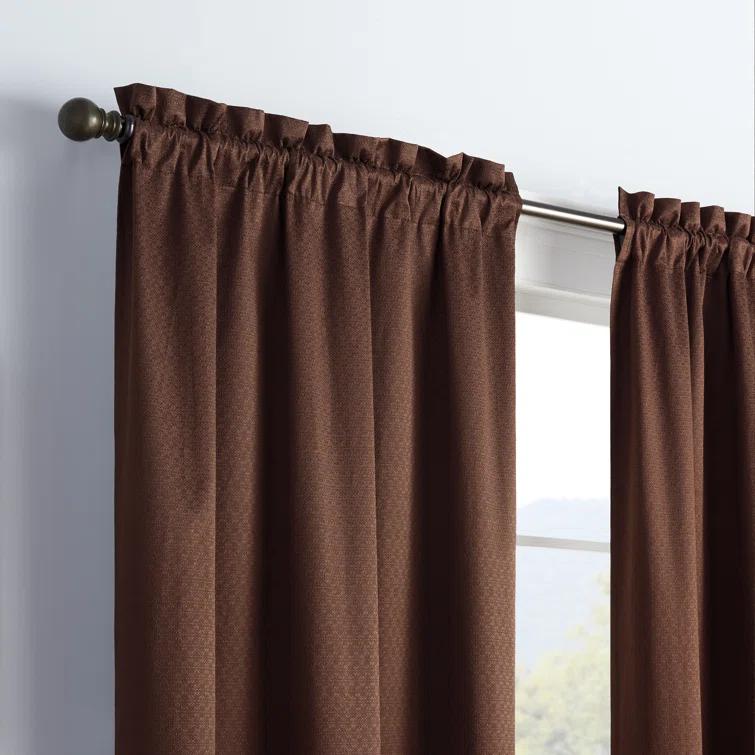 Canova Polyester Blend Light Filtering Curtain Panel