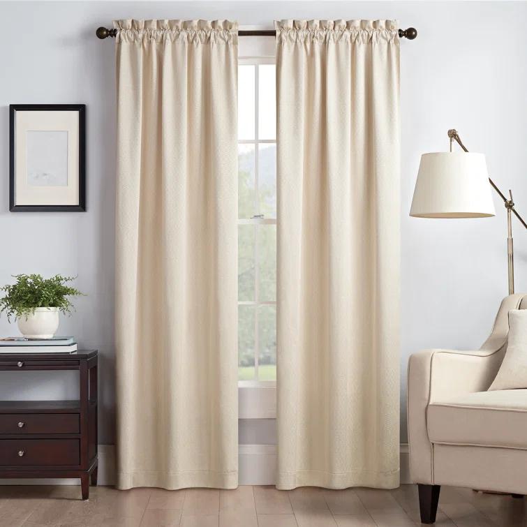 Canova Polyester Blend Light Filtering Curtain Panel