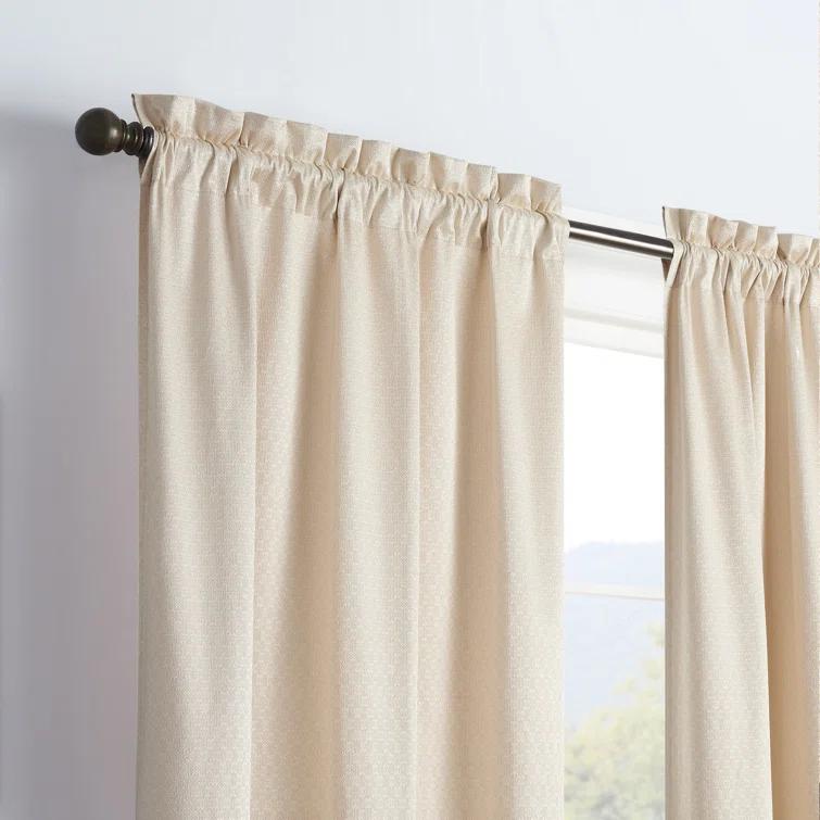 Canova Polyester Blend Light Filtering Curtain Panel