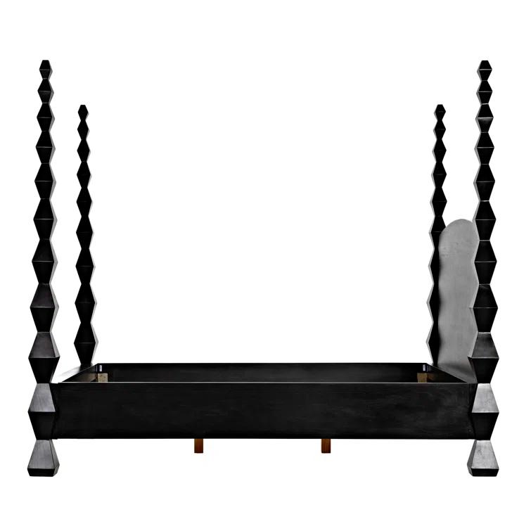 Noir Brancusi Solid Wood Four Poster Bed