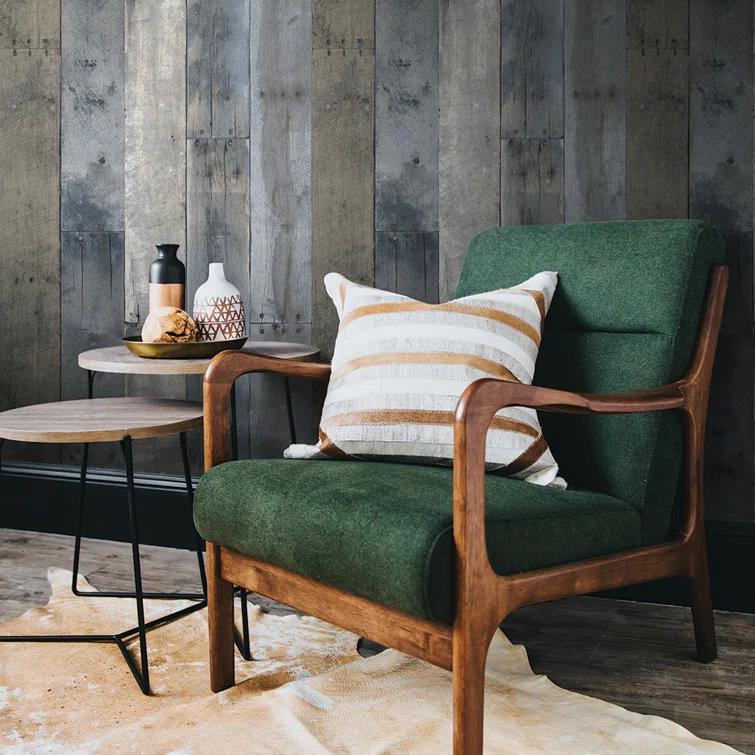 Tempaper & Co.® Repurposed Wood Removable Peel and Stick Wallpaper, 28 sq ft: Vinyl Self-Adhesive Blue Wood Grain