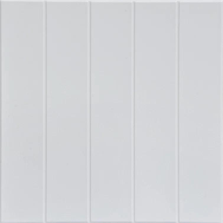 Bead Board 1.6 ft. x 1.6 ft. Polystyrene Glue-up Ceiling Tile