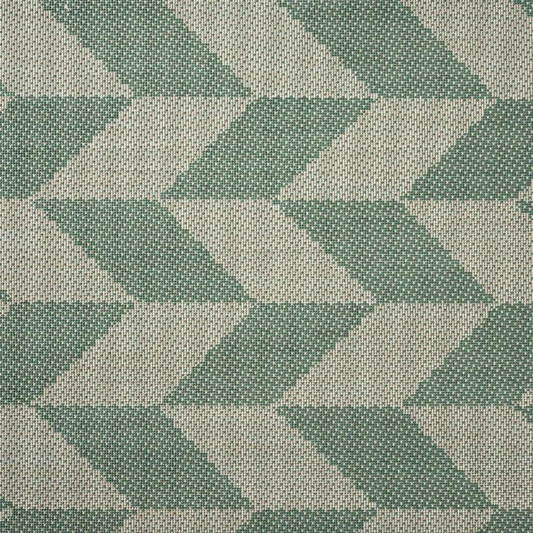 NICOLE MILLER NEW YORK Patio Country Calla Herringbone Indoor/Outdoor Area Rug, Beige/Green