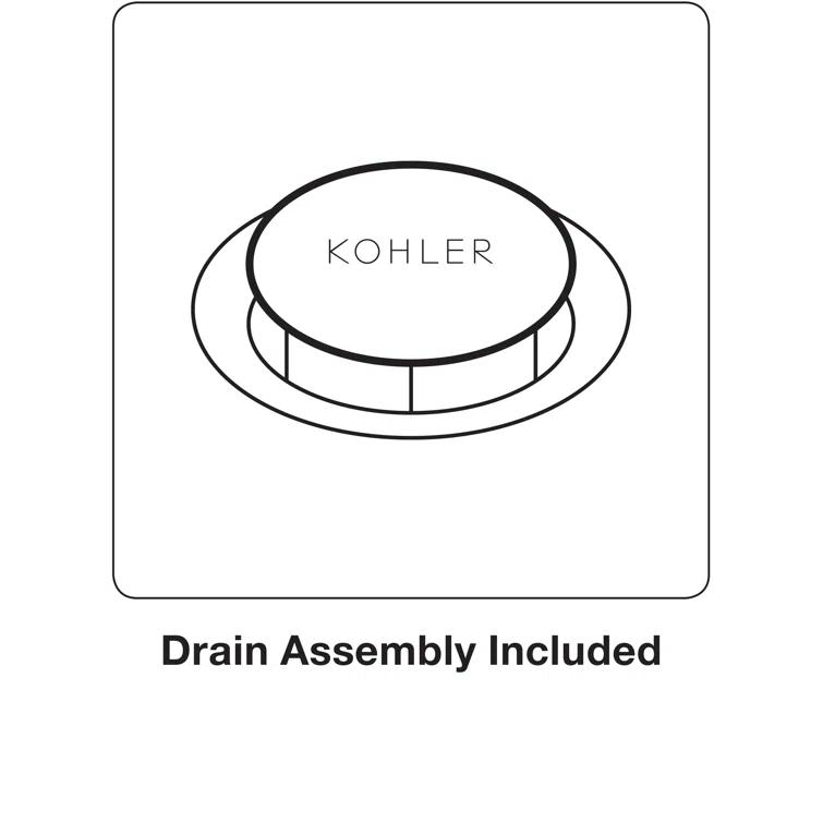 Kohler Elate Single-Handle Bathroom Faucet with Pop-Up Drain Assembly, One Hole Bathroom Sink Faucet, 1.2 gpm