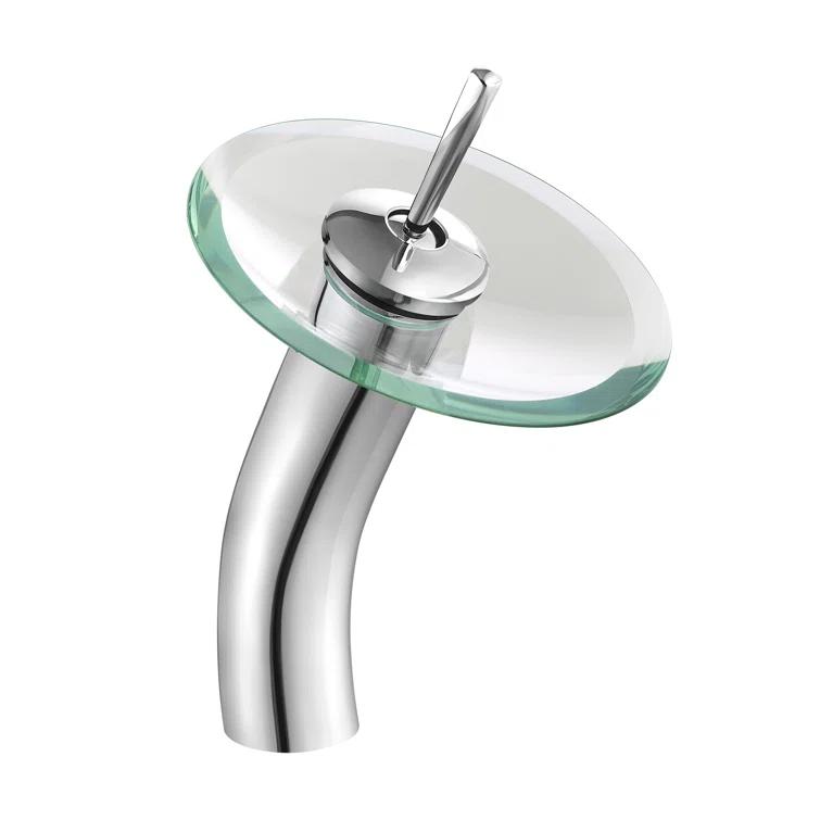 Cascade 16.5 Glass Vessel Sink with Faucet