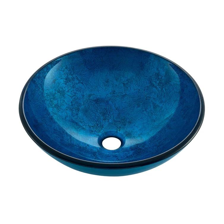 Cascade 16.5 Glass Vessel Sink with Faucet