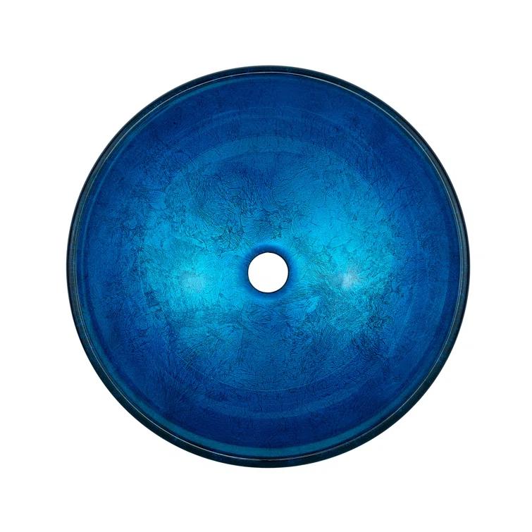 Cascade 16.5 Glass Vessel Sink with Faucet