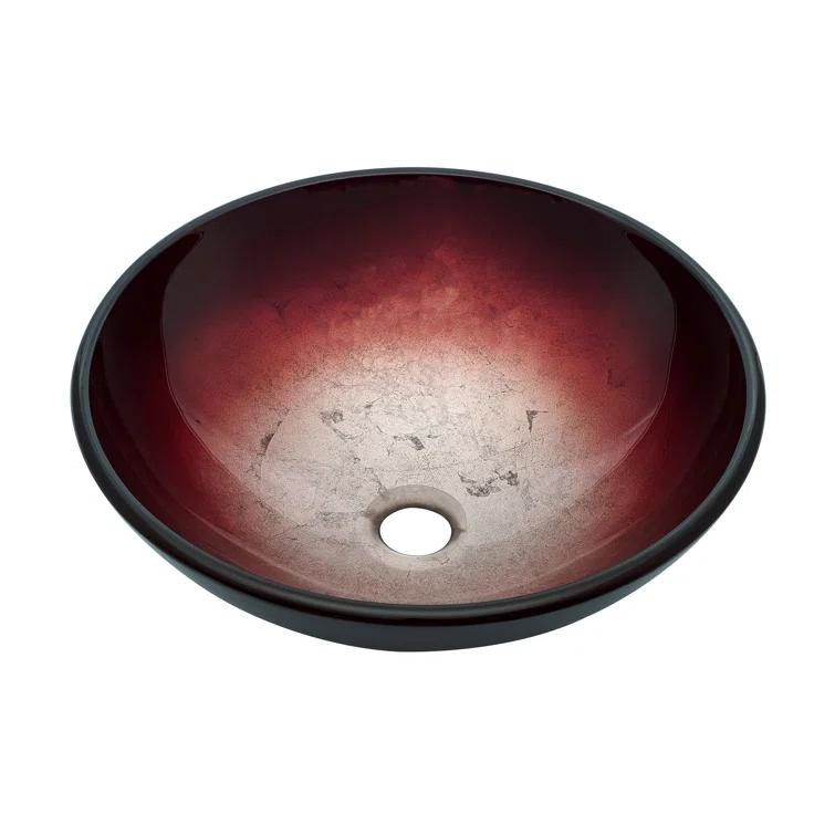 Cascade 16.5 Glass Vessel Sink with Faucet