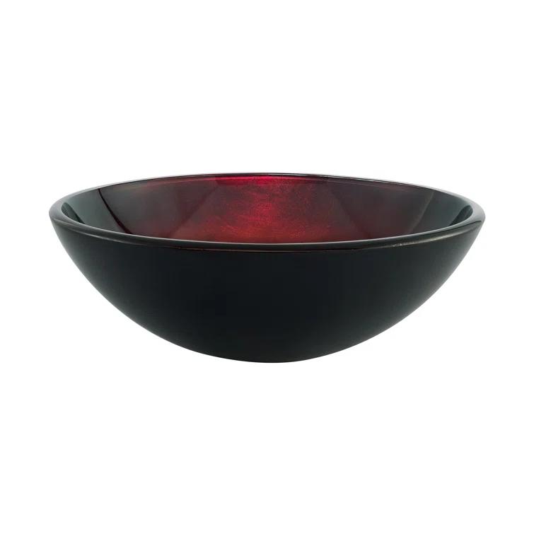 Cascade 16.5 Glass Vessel Sink with Faucet