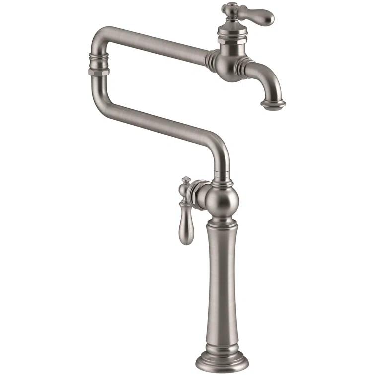 Artifacts® Single-Hole Deck-Mount Pot Filler with Extended Spout