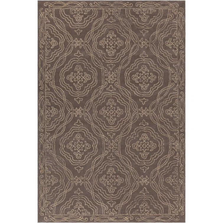 Hailee Wool Damask Indoor Rug