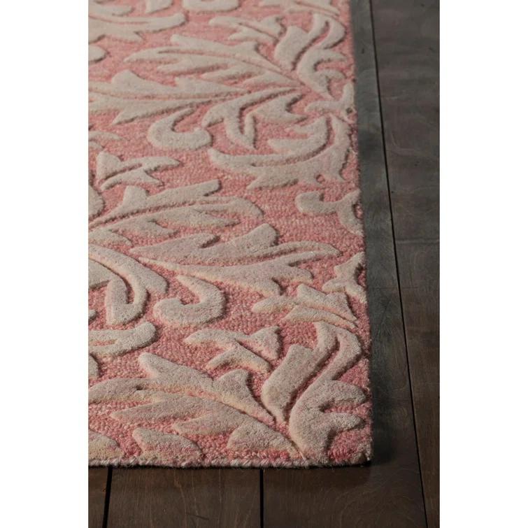 Yelena Performance Wool Damask Indoor Rug