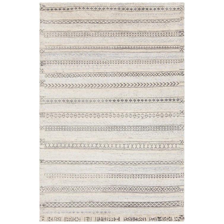 Isla Hand-Knotted Cream/Gray Area Rug