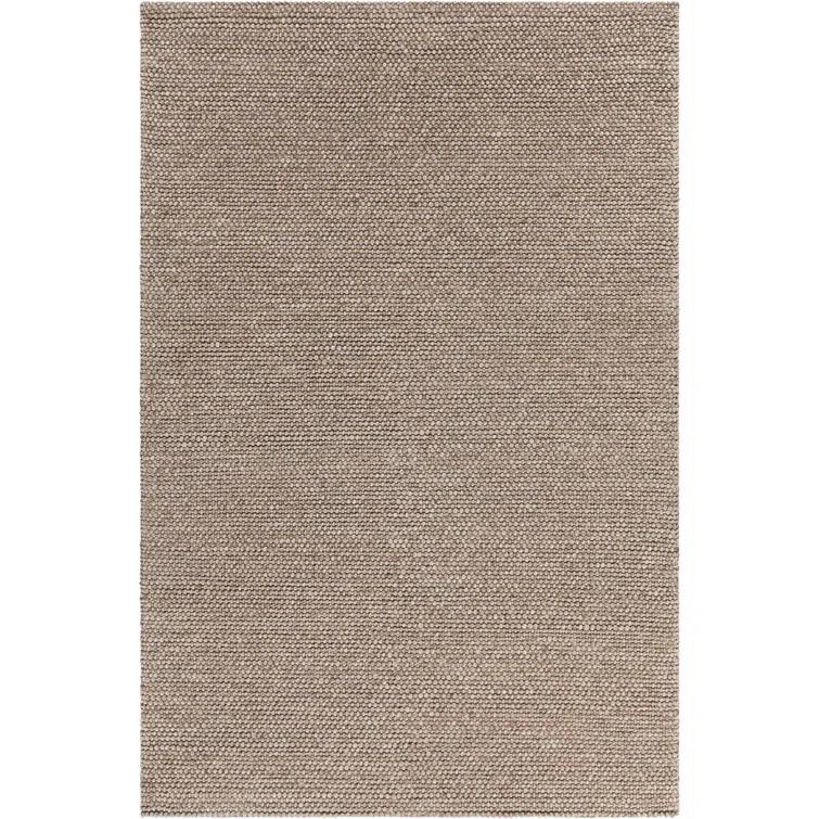 Handmade Luxe Gray Wool-Viscose Blend 5' x 7' Tufted Rug
