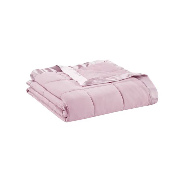 Madison Park Lightweight Down Alternative Blanket with Satin Trim