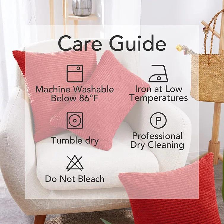 Deconovo Deconov Square Pillow Cover (Set of 2)