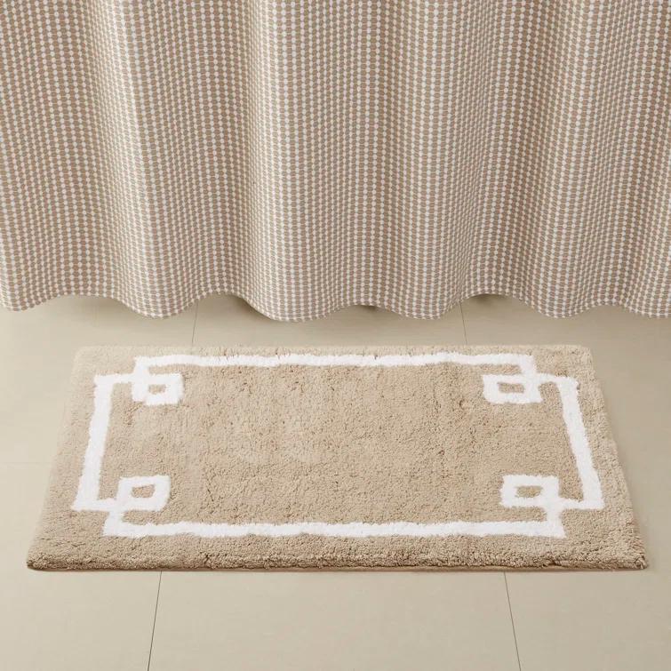 Madison Park 100% Cotton Tufted Bath Rug with Non-Slip Backing