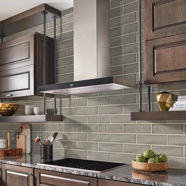 Glazed Handcrafted 4" x 12" Glossy Ceramic Subway Tile