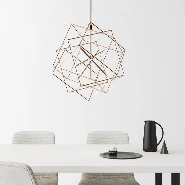 Ezo 7 Light Metal Geometric Chandelier