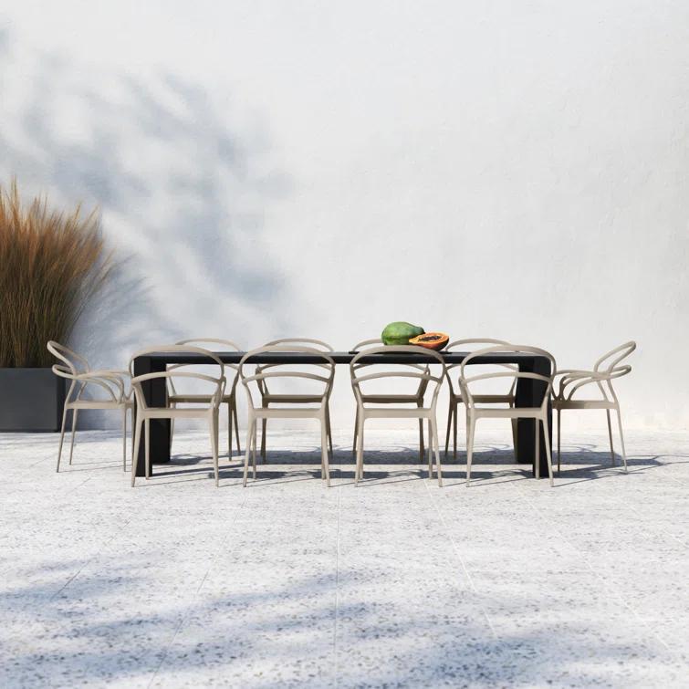 Comet 118'' Rectangular 10 - Person Outdoor Dining Set