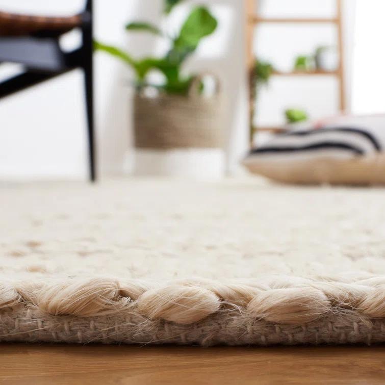 Natural Fiber NF212 Hand Woven Indoor Area Rug - Bleach - 5'x5' - Safavieh