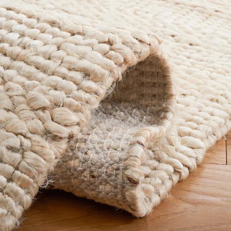Natural Fiber NF212 Hand Woven Indoor Area Rug - Bleach - 5'x5' - Safavieh