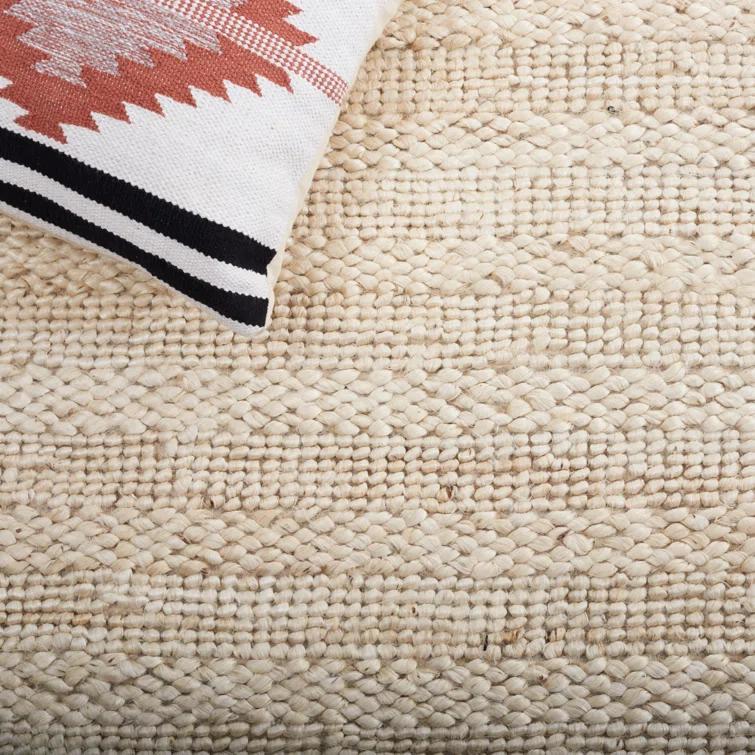 Natural Fiber NF212 Hand Woven Indoor Area Rug - Bleach - 5'x5' - Safavieh