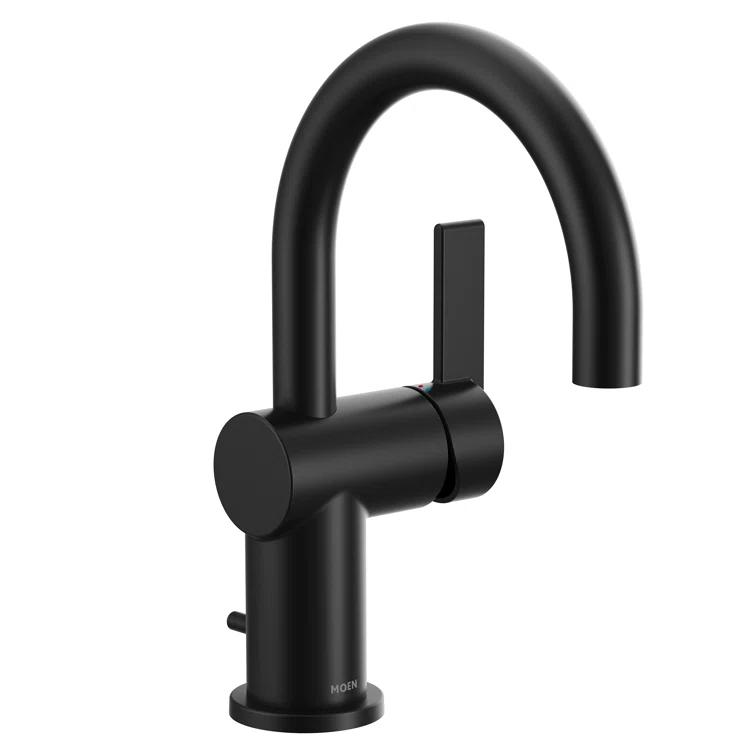 Cia Single Hole Bathroom Faucet, Modern One Handle Bathroom Sink Faucet with Drain Assembly