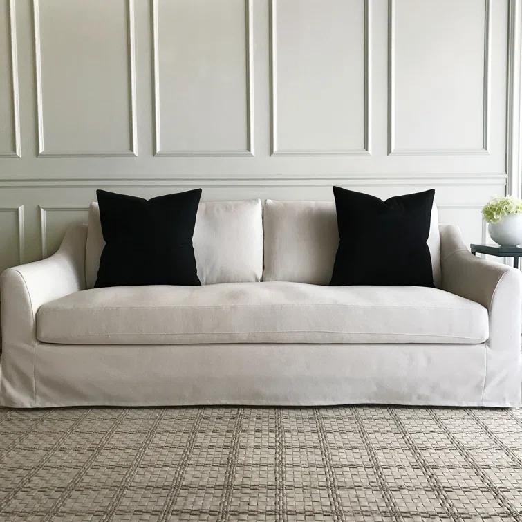 Heathered Wool Vincent Textured Square Pillow Cover & Insert