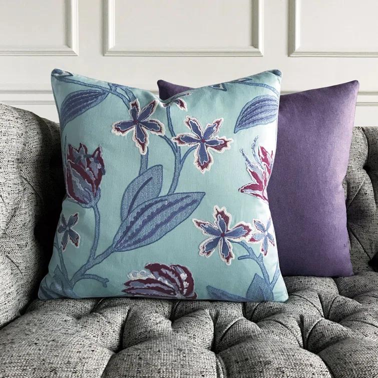 Heathered Wool Vincent Textured Square Pillow Cover & Insert