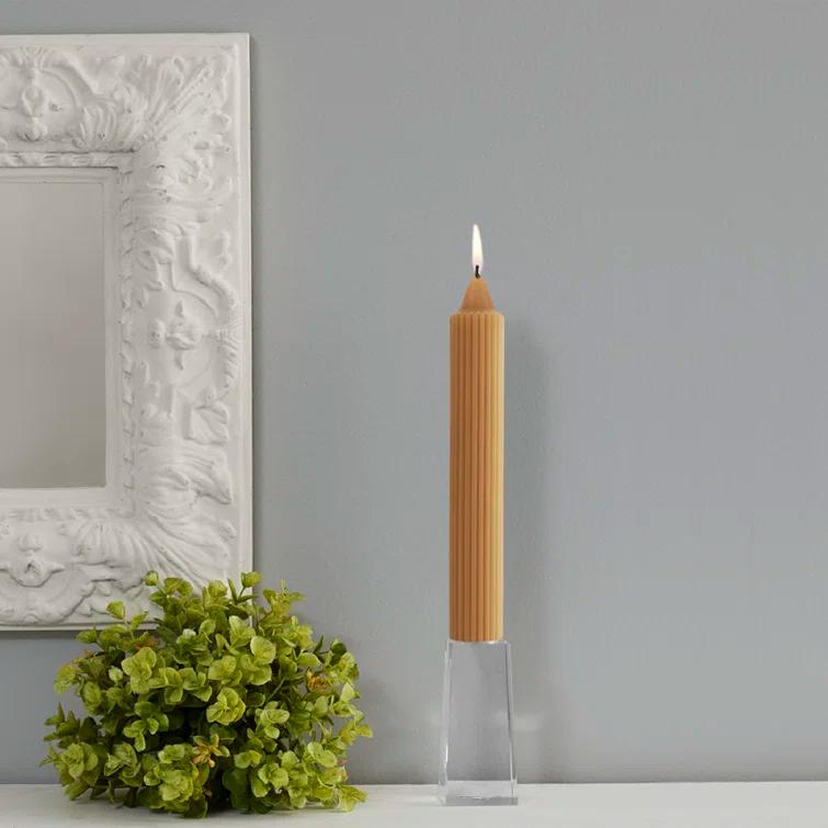 Grecian Collenette Unscented Taper Candle (Set of 4)