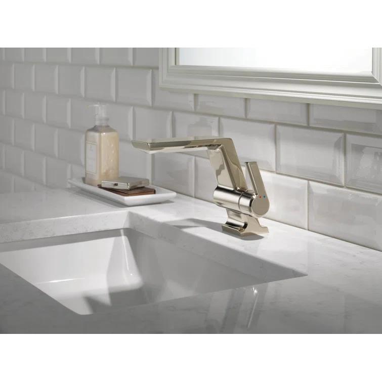 Pivotal Single Hole Bathroom Faucet with Drain Assembly and DIAMOND™ Seal Technology