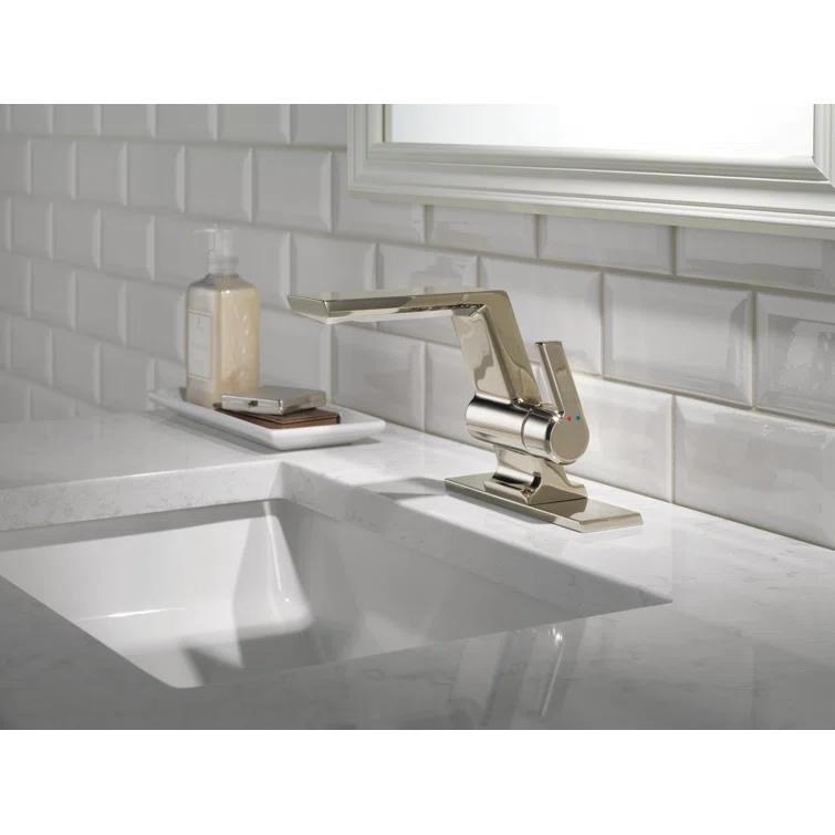 Pivotal Single Hole Bathroom Faucet with Drain Assembly and DIAMOND™ Seal Technology