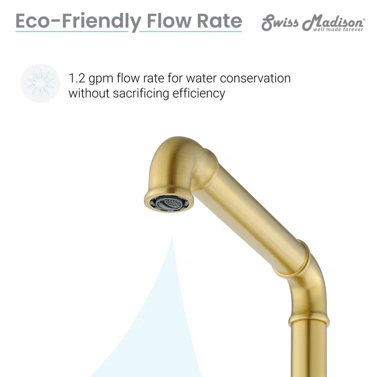 Avallon 8 in. Widespread, Sleek Handle, Bathroom Faucet