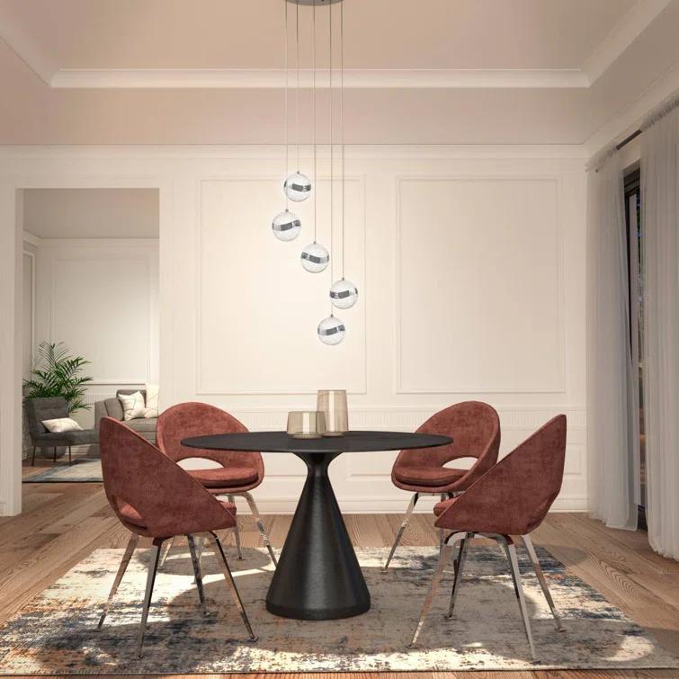 5 - Light Chrome LED Sphere Pendant