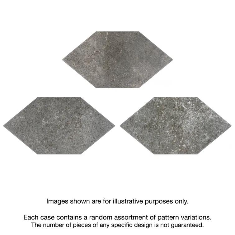 Merola Tile Magma 7" x 13" Porcelain Stone Look Wall & Floor Tile