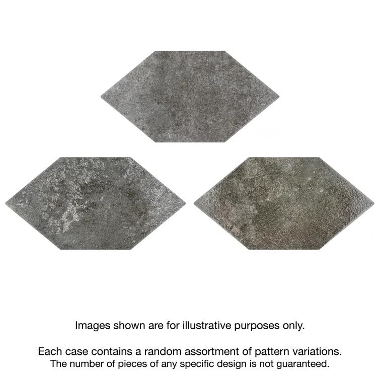 Merola Tile Magma 7" x 13" Porcelain Stone Look Wall & Floor Tile