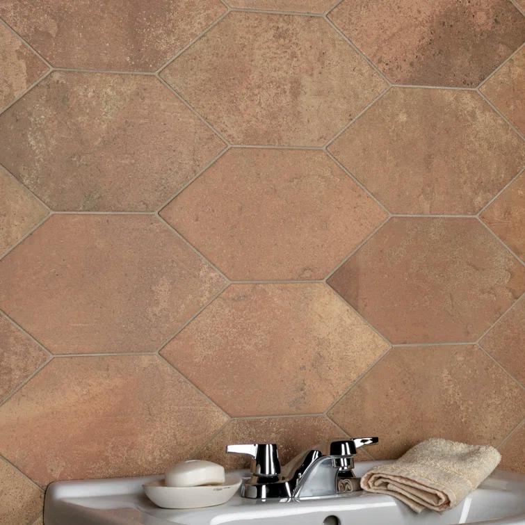Merola Tile Volterra 7" x 13" Porcelain Stone Look Wall & Floor Tile